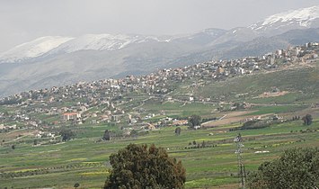 מבט אל העיירה אל-ח'יאם