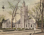 48 Elm Street, St Johns Episcopal Church shown 1905. Romanesque Revival.