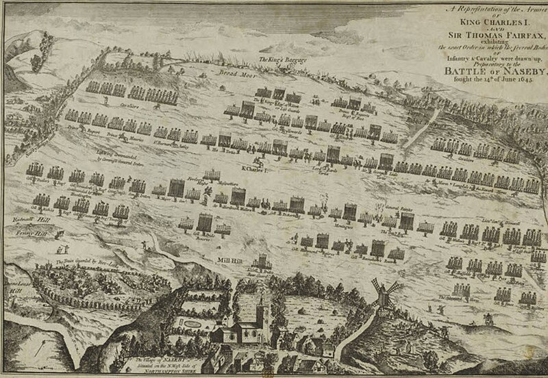 File:1792 reproduction map of the Battle of Naseby.jpg
