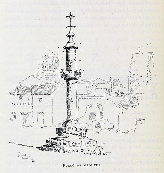 File:1886, España, sus monumentos y sus artes, su naturaleza e historia, Castilla La Nueva, vol 3, Rollo de Maqueda, Pascó.jpg