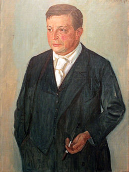 1912 von Kalckreuth Portrait Paul Cassirer anagoria.JPG