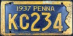 1937 Pennsylvania Kennzeichen.jpg