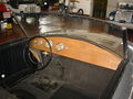 The dashboard and interior of the 1946 Hewson Rocket (the only one ever made) at the Lane Motor Museum in Nashville, Tennessee (USA)