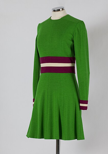 Jersey minidress by Mary Quant, late 1960s