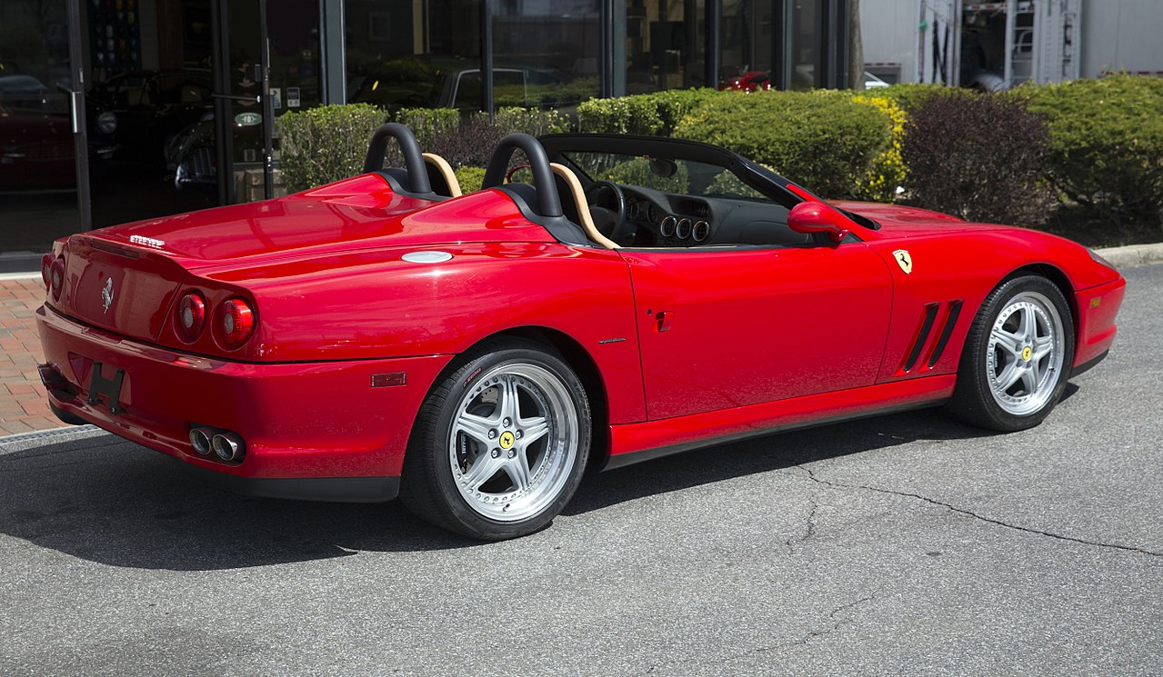 Image of 2001 Ferrari 550 Barchetta no 135, rear right side