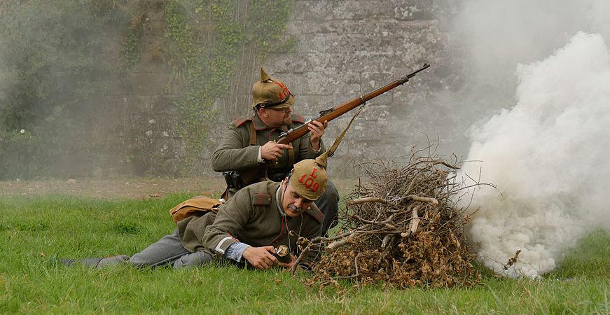 Combat franco-allemand.