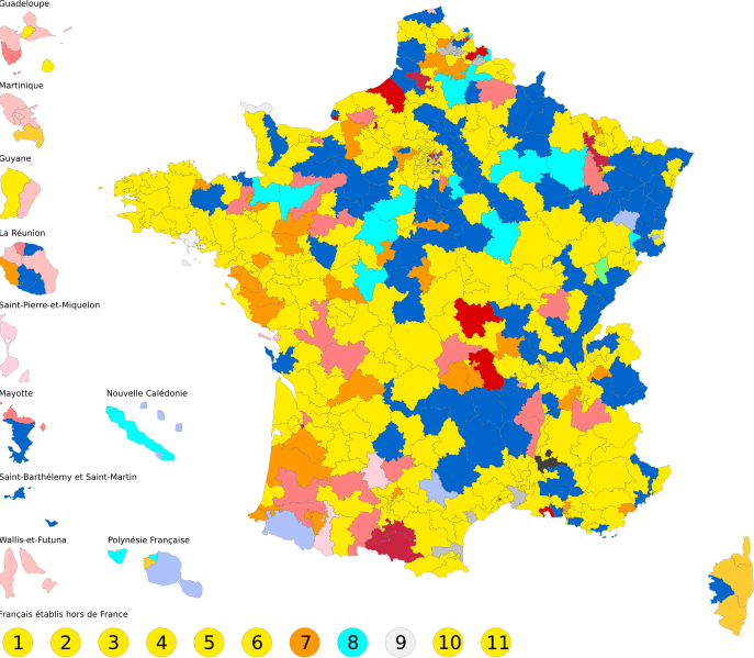 File:2017 French legislative elections - Second round - Majority vote (France, constituency).svg