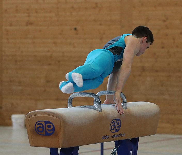 File:2019-04-13 Rheintalcup P6 Junior Switzerland competition pommel horse (Martin Rulsch) 82.jpg