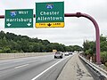 File:2022-08-06 08 52 15 View west along Interstate 276 (Pennsylvania Turnpike Delaware River Extension) just east of the exit for Interstate 476 (Allentown, Chester) in Whitemarsh Township, Montgomery County, Pennsylvania.jpg