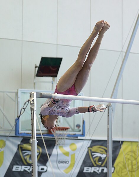 File:2022-11-19 WAG all-around competition II Uneven bars at Jan Gajdoš Memorial 2022 (Martin Rulsch) 028.jpg