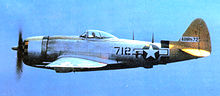 413th Fighter Squadron Republic P-47N-5-RE Thunderbolt 44-88572, 1945 flying over the Philippines 413th Fighter Squadron F-47N Thunderbolt 1945.jpg