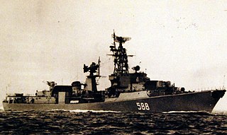 Soviet destroyer <i>Zhguchy</i> (1959) Kanin-class destroyer