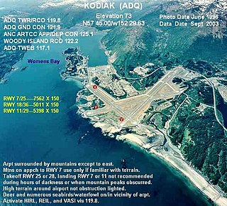 <span class="mw-page-title-main">Kodiak Airport</span> Airport in Alaska