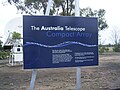 Sign at the site of the Australia Telescope Compact Array.