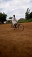 A dagomba man from Northern Ghana on a local ride