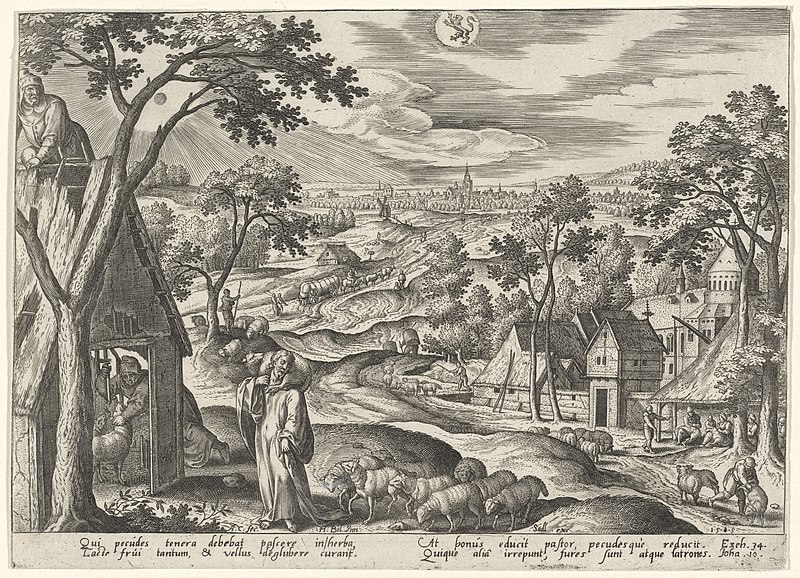 File:Adriaen Collaert after Hans Bol, "... I am the door of the sheep" (Leo), 1585, NGA 47569.jpg