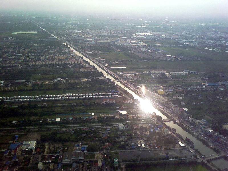 File:Aerial view of Rangsit Canal.jpg