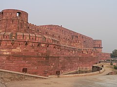 Rampart of Agra Fort
