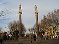 Vista da Alameda de Hércules en Sevilla.