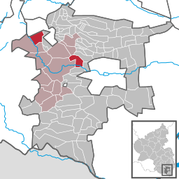 Läget för Albersweiler i Landkreis Südliche Weinstraße