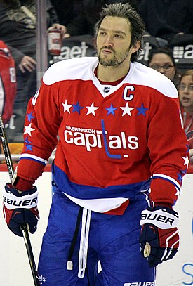 Alex Ovechkin - the talented, tough,  ice hockey player  with Russian roots in 2024