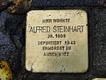 Alfred Steinhart Stolperstein Drezda.JPG