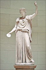 Statue d'Hera sous la rotonde de l'Altes Museum
