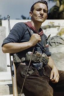 An Italian partisan in Florence, 14 August 1944, during the Italian Civil War An Italian partisan in Florence, 14 August 1944. TR2282.jpg
