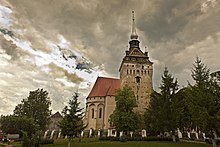 Biserica fortificată din Saschiz Machetă pentru biserica fortificată din Saschiz Planul fortificaţiei din Saschiz