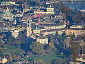 Bürgli und Kirche Enge, Ansicht vom Uetliberg