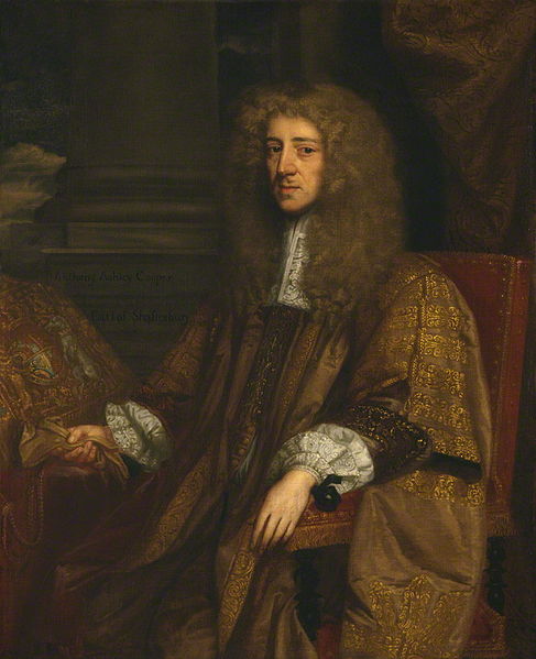 Anthony Ashley Cooper, 1st Earl of Shaftesbury, painted more than once during his chancellorship in 1672 by John Greenhill