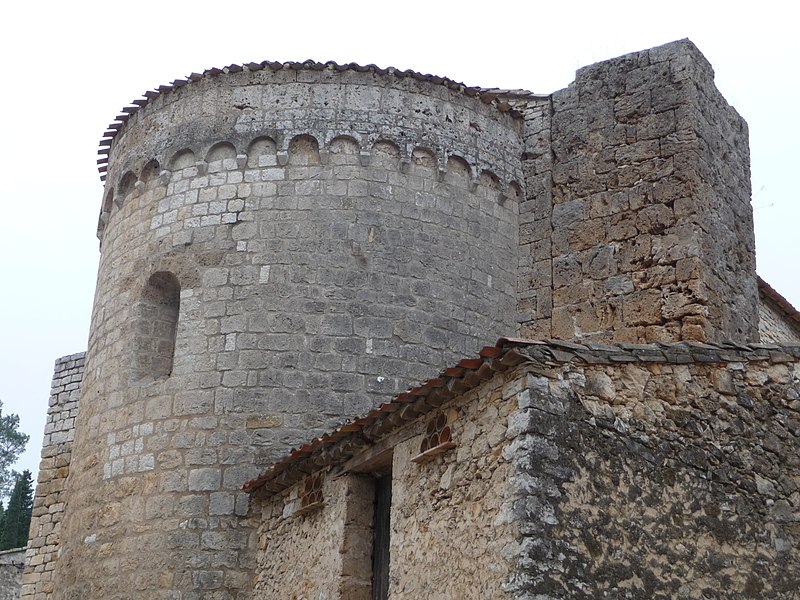 File:Antiga església de Sant Llorenç (Sant Guilhèm dau Desèrt) - Absis (dreta).jpg