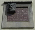 Memorial plaque of Antonín Rezek
