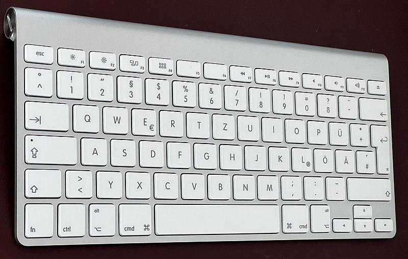 File:Apple Wireless Keyboard (German QWERTZ layout) 2012.jpg