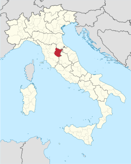 Poloha provincie Arezzo v rámci Talianska (klikacia mapa)