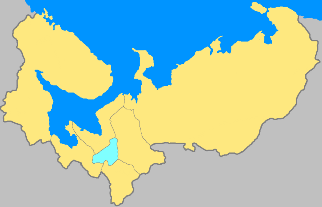 Холмогорский уезд на карте