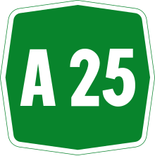 Autostrada A25 Italia.svg