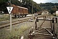 der am 31. Dezember 1993 endgültig stillgelegte Bahnhof Bad Berneck, 1987