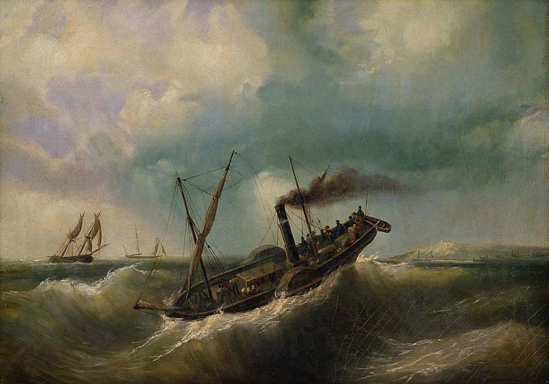 File:Bateau à vapeur devant Calais.jpg