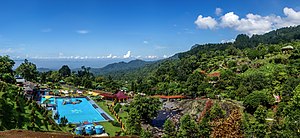 View of the Baturraden tourist area Baturraden overview from ridge, Purwokerto, 2015-03-23.jpg