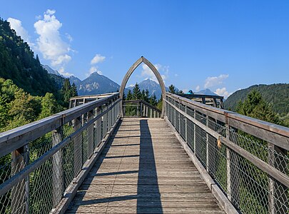 Canopy walkway Walderlebniszentrum Ziegelwies Füssen Germany