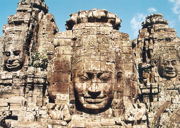 Faces of Bodhisattva Avalokiteshvara at Prasat Bayon