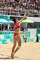 Deutsch: Beachvolleyball bei den Olympischen Jugendspielen 2018; Tag 11, 17. Oktober 2018; Mädchen, Finale – Italien (Claudia Scampoli & Nicol Bertozzi)- Russland (Maria Woronina & Maria Botscharow) 0:2 (19–21/19–21) English: Beach volleyball at the 2018 Summer Youth Olympics at 17 October 2018 – Girls Final – Italy (Claudia Scampoli & Nicol Bertozzi) - Russia (Maria Voronina & Maria Bocharova) 0:2 (19–21/19–21)