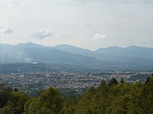 Belluno vista dal monte Serva