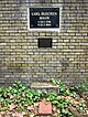 Berlín, Kreuzberg, Bergmannstrasse, Dreifaltigkeitsfriedhof II, placa conmemorativa Carl Blechen.jpg