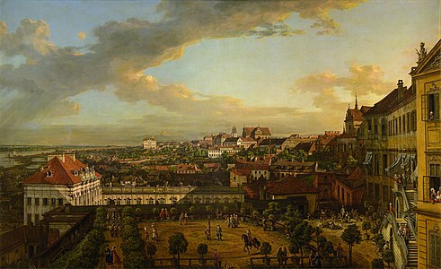 Bernardo Bellotto View of Warsaw from the Royal Castle