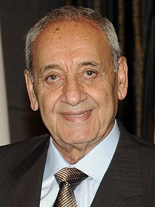 <span class="mw-page-title-main">Nabih Berri</span> Lebanese politician