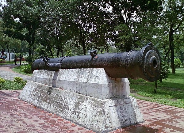 The Bibi Mariam Cannon (Lady Mary Cannon) is a large early modern artillery piece which the Mughals used to defend their bases