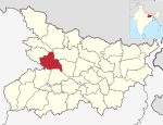 Карта расположения района Бихар Saran.svg 