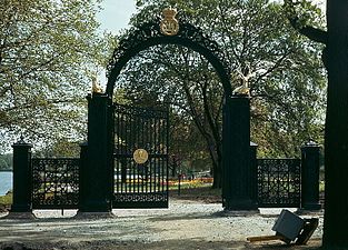 Blå porten efter renoveringen 1967.